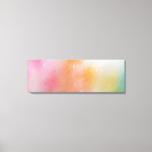 Färglöst Abstrakt Art Trendig Modern Red Rosa Canvastryck (Framsida)