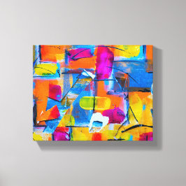 Färglöst abstrakt canvastryck