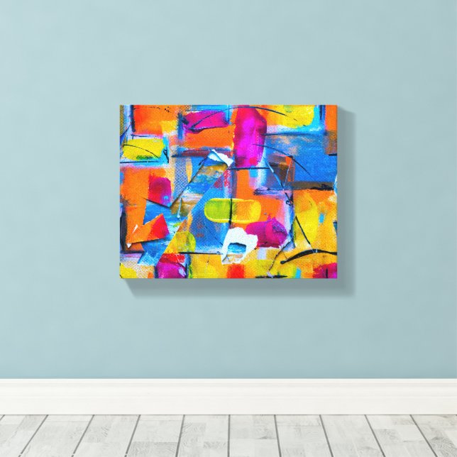 Färglöst abstrakt canvastryck (Insitu (trägolv))