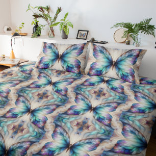 Färglöst abstrakt-fjäril-design prydnadskudde