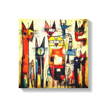 Färglöst Abstrakt - Kattkonst