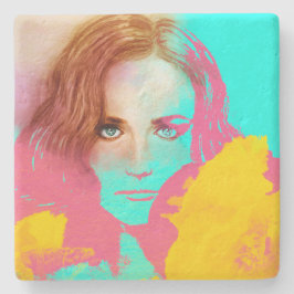 Färglöst Abstrakt, puckelkvinna, stenUnderlägg