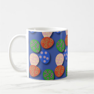Färglöst ägg mönstrad kaffemugg