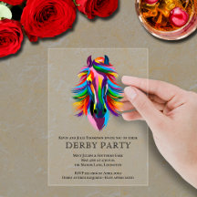 Färglöst akvariehäst Derby Party