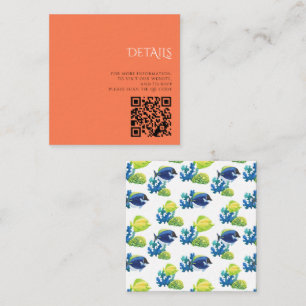 Färglöst akvarium QR-kod Tilläggskort