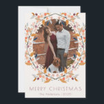 Färglöst andningsfoto Ram Julkort<br><div class="desc">En färglös bärjuldesign kommer säkert att göra dina vänner och familjer ljusare helgdag! Med glatt färg är detta kort varmt och ljust för helgdag!</div>