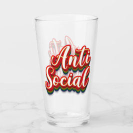Färglöst anti-Social mot Social Glaskopp