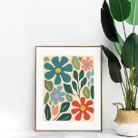 Färglöst återställande Groovy Flower Market Wall A Poster<br><div class="desc">Färglöst återställande Groovy Flower Market Wall Art</div>