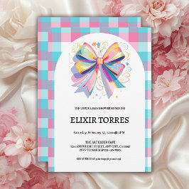 Färglöst babyskor inbjudningar