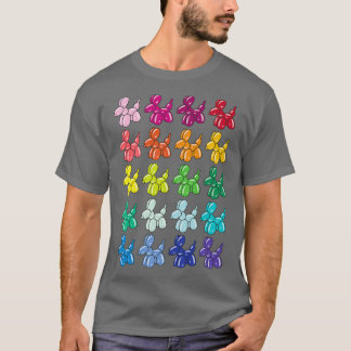 Färglöst ballongen Hund T Shirt