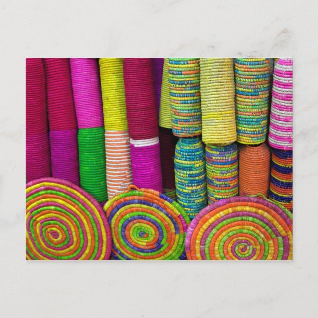 Färglöst Basket på marknaden Vykort (Framsida)