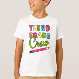 Färglöst besättning från tredje Klass Back to scho T Shirt