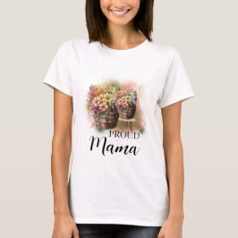 Färglöst blomma Babykläder Kvinnor T Shirt