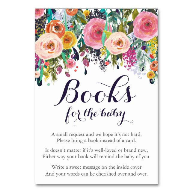 Färglöst blomma Tillför Bok-kortinfogningar Bordsnummer (Framsidan)