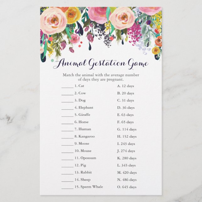 Färglöst blommiga babyskor Djurspel (Framsida)