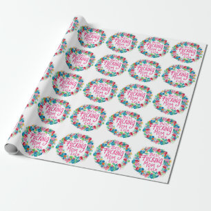 Färglöst blomning Bästa F*Mamma någonsin Presentpapper