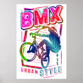 Färglöst BMX Poster - BMX Bike Bicycle - Urban