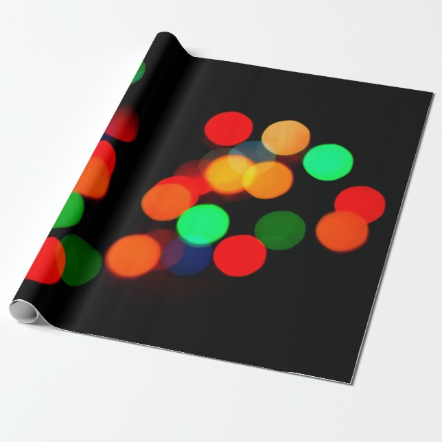 Färglöst bokeh ljus presentpapper (Utrullad)