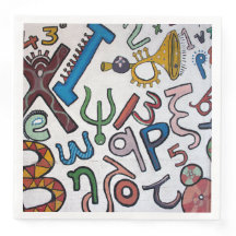 Färglöst Brev och siffror