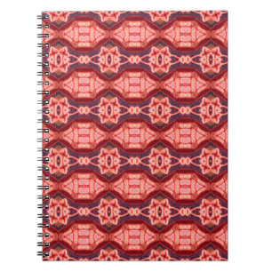Färglöst broderi mönster. Rainbow ikat Anteckningsbok