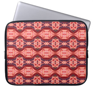 Färglöst broderi mönster. Rainbow ikat Laptop Fodral