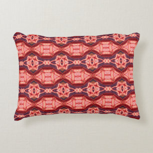 Färglöst broderi mönster. Rainbow ikat Prydnadskudde