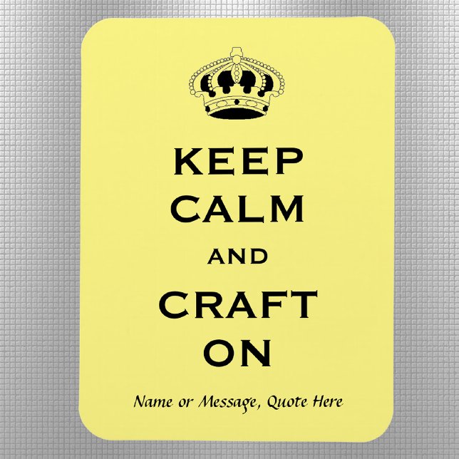 Färglöst Craft-citat 3"x4", flexibel magnet (Skapare uppladdad)