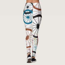 Färglöst cykel Hjul Leggings
