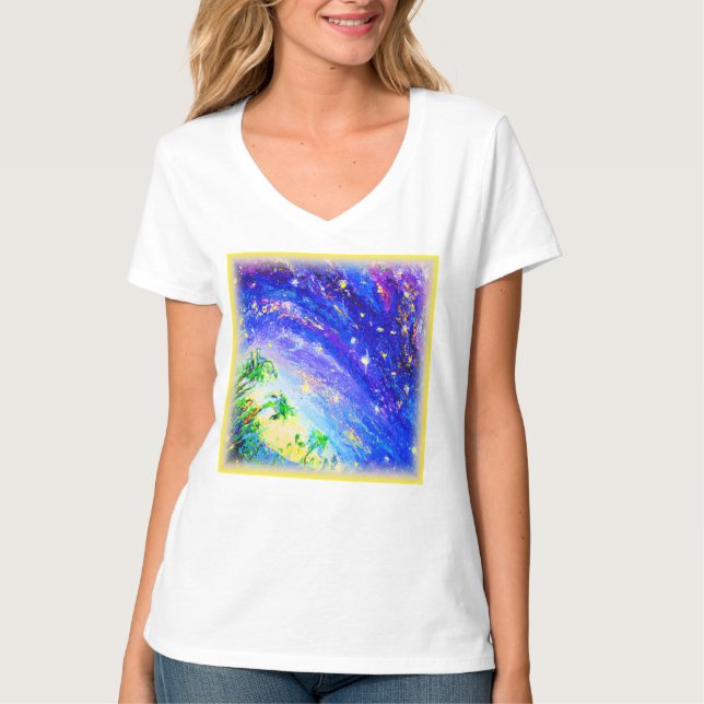 Färglöst dansande Jungle i Himlar. Köp nu T Shirt (Framsida)