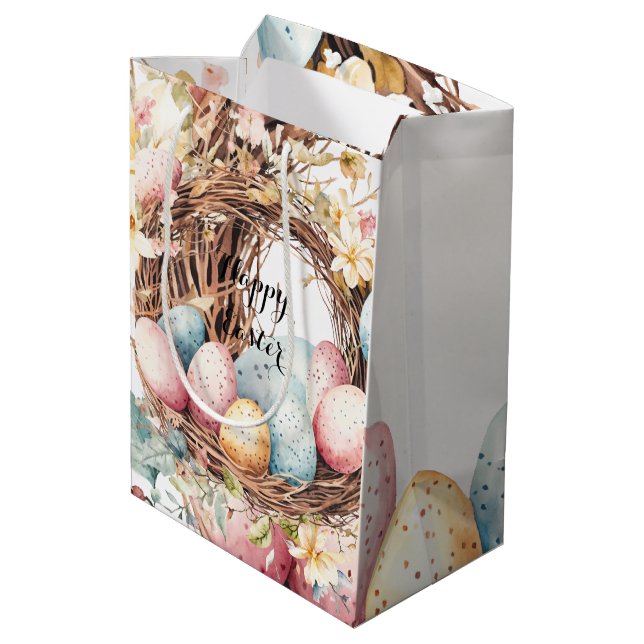 Färglöst dekorativ andedräkt av Påskägg med influe (Baksidan Vinklad)