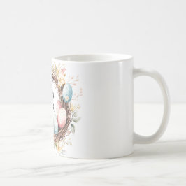 Färglöst dekorativ andedräkt av Påskägg med influe Kaffemugg