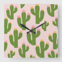 Färglöst dekorativ fyrkantig klocka