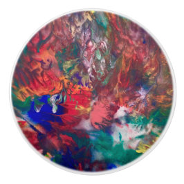 Färglöst dörrknapp Regnbåge Boho-handtag Knopp