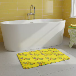 Färglöst dragonflies badmat badrumsmatta