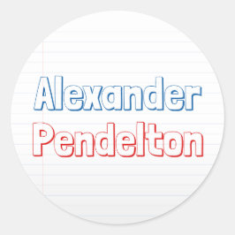 Färglöst etikett för anteckningsboken Pappert tema