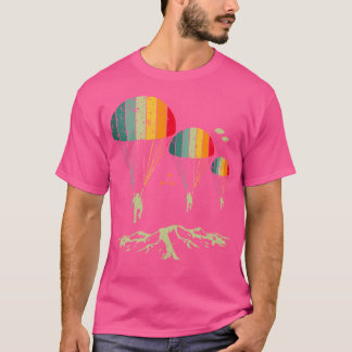 Färglöst Fallskärm Skydiving för Skydiving Älskare T Shirt