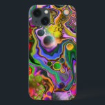 Färglöst färg på Fluid Art Digital Pour Paeing<br><div class="desc">abstrakt av lila,  rött,  blått,  grönt och gult - modern digital vätskereglering.</div>