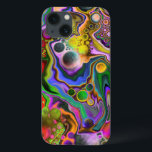 Färglöst färg på Fluid Art Digital Pour Paeing<br><div class="desc">abstrakt av lila, rött, blått, grönt och gult - modern digital vätskereglering.</div>