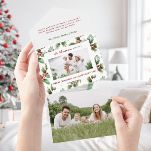 Färglöst fet jul, fettrik jul, Holly Photo