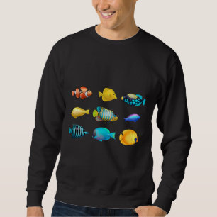 Färglöst fisksamling lång ärmad tröja