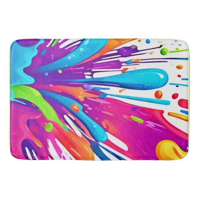 Färglöst flytande Stänk Badrumsmatta (Framsidan)