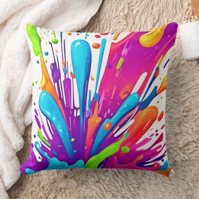 Färglöst flytande Stänk Kudde (Filt)