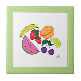 Färglöst fruksommar, Coola, Roligt Kakelplatta