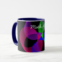 Färglöst fusionsGeometric Math Art Coffee Mugg