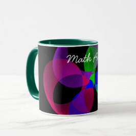Färglöst fusionsGeometric Math Art Coffee Mugg