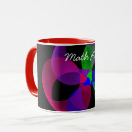 Färglöst fusionsGeometric Math Art Coffee Mugg