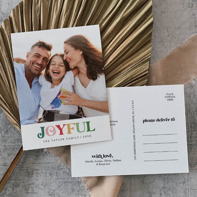 Färglöst Glatt julfoto Porträtt Helg Vykort (Skapare uppladdad)