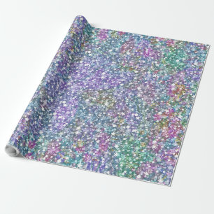 Färglöst Glitter-utskrift Presentpapper