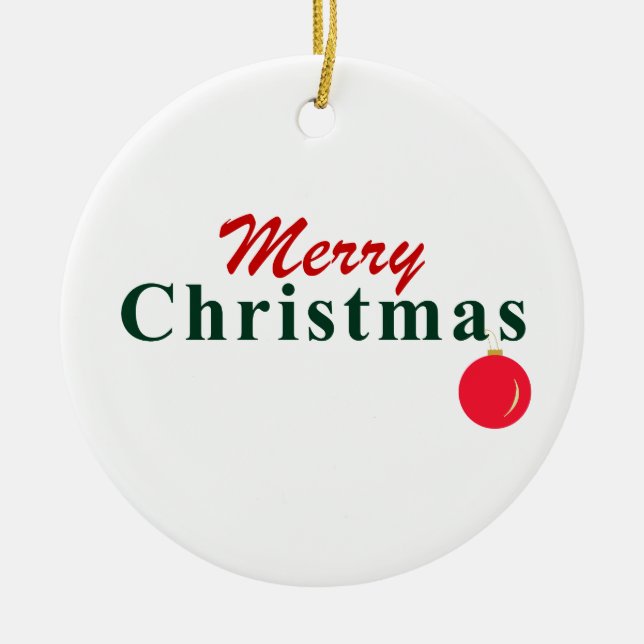 Färglöst God jul och Hanging Red Ornament (Framsidan)