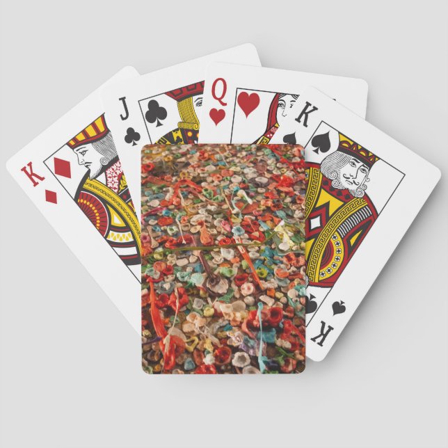 Färglöst gummivägg casinokort (Baksidan)